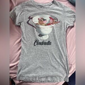 Disney Cinderella Gray Graphic Tee